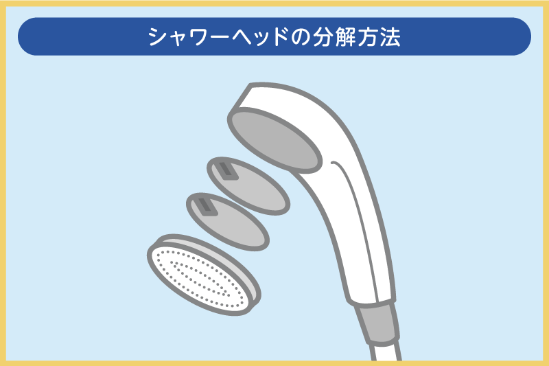 シャワーヘッドの分解方法