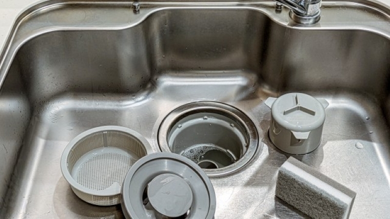 キッチンの排水口