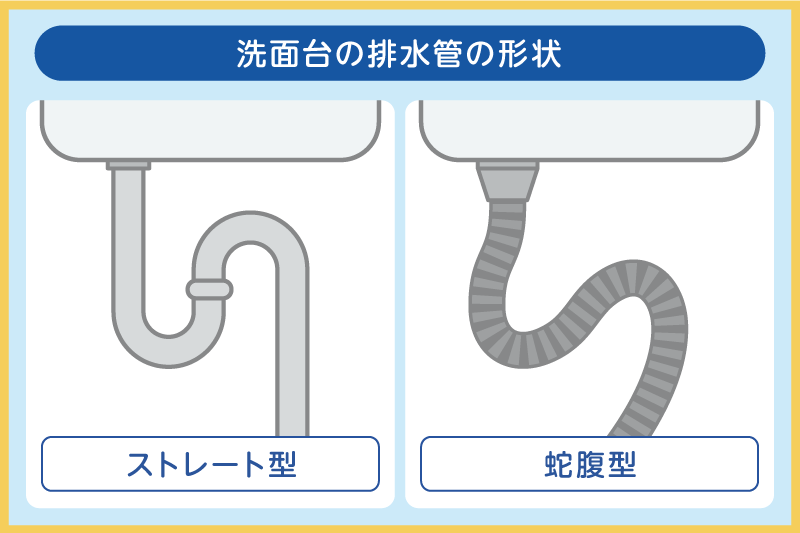 洗面台の排水管の形状